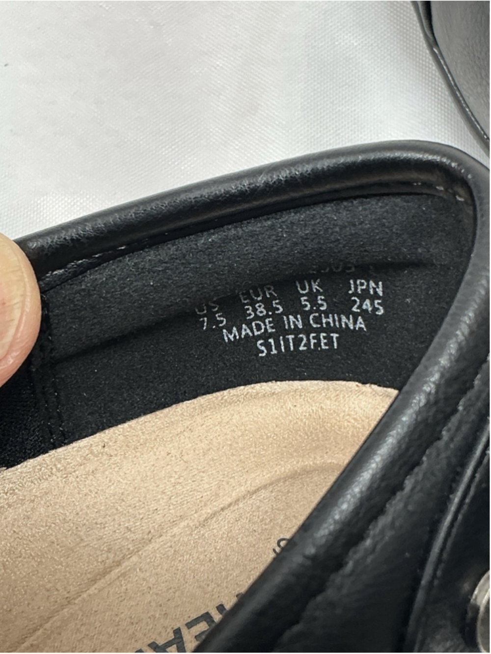 Womans New Dream Pairs Slip On Ballet Style Shoes Size 7.5 Black Wedge Heel - Picture 6 of 8